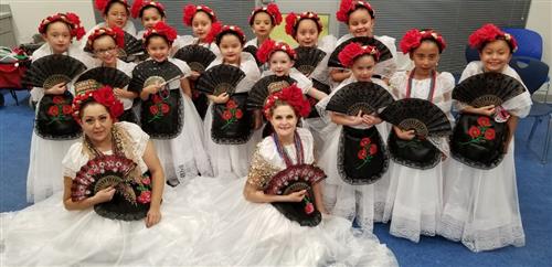 Picture of the Folklorico Dance Team  
