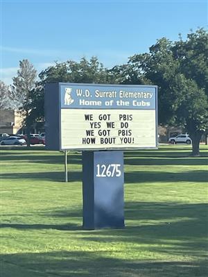 Surratt PBIS Billboard