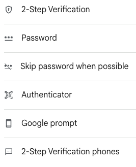 Google 2step verification